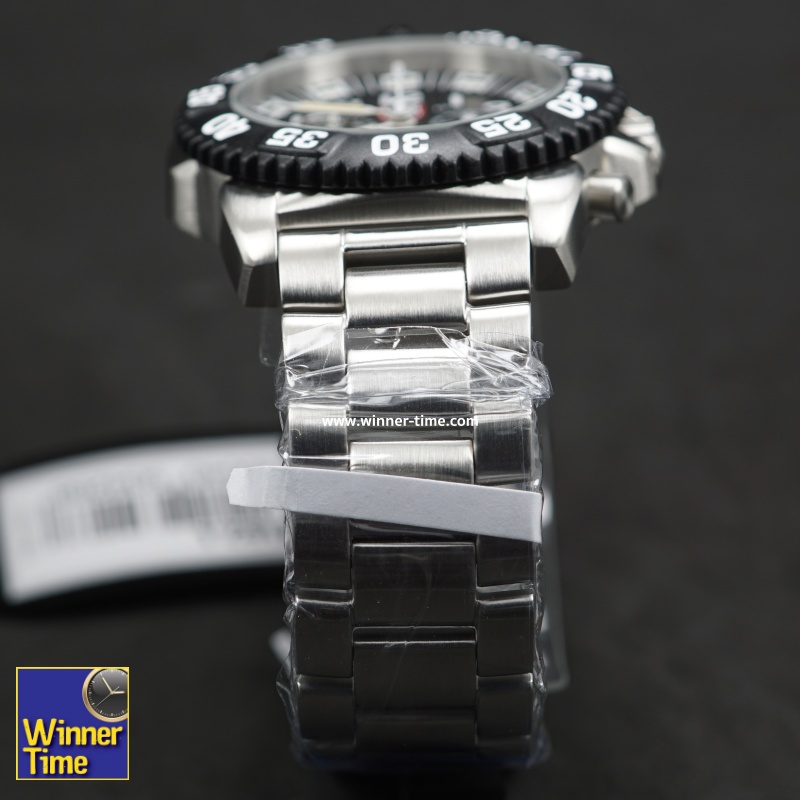 นาฬิกาLUMINOX (NAVY SEAL COLORMARK CHRONO 3180 SERIES) - Stainless Steel ขอบBlackPVD - Silver/Black รุ่น XS.3182