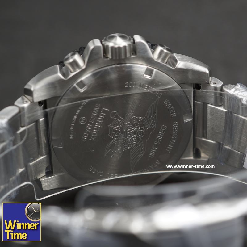 นาฬิกาLUMINOX (NAVY SEAL COLORMARK CHRONO 3180 SERIES) - Stainless Steel ขอบBlackPVD - Silver/Black รุ่น XS.3182