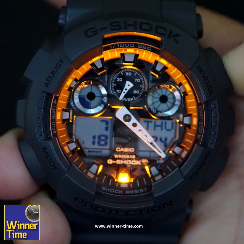 นาฬิกาจีช๊อค G-SHOCK รุ่น GA-100CF-8ADR