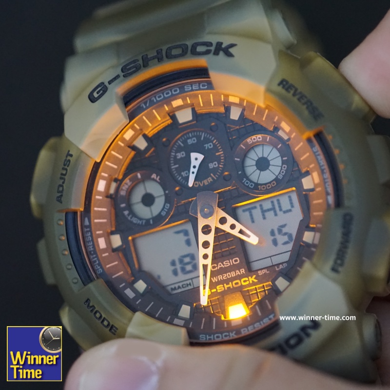 นาฬิกาจีช๊อค G-SHOCK รุ่น GA-100MM-5ADR