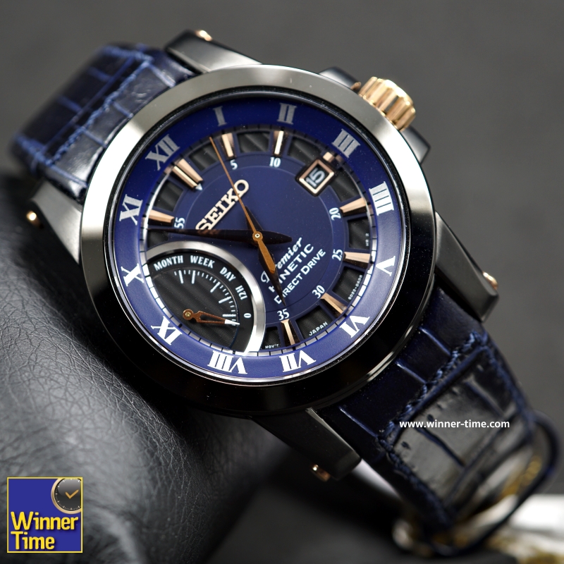 นาฬิกาSEIKO Premier Kinetic Direct Drive (Blue)รุ่น SRG012P1