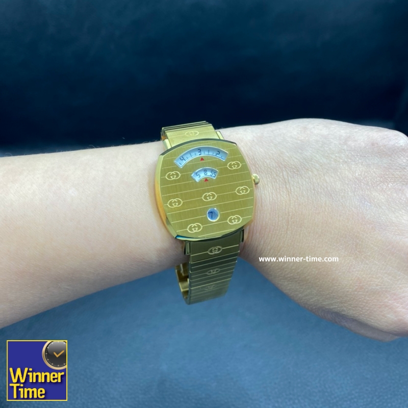 นาฬิกา Gucci 18K Yellow Gold Grip Watch รุ่น YA157403  (35mm)