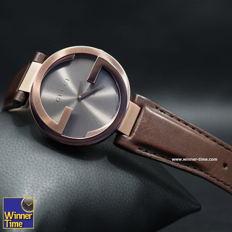 นาฬิกาGucci Interlocking Brown Strap Women's Watc รุ่น YA133309