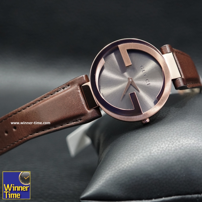 นาฬิกาGucci Interlocking Brown Strap Women's Watc รุ่น YA133309