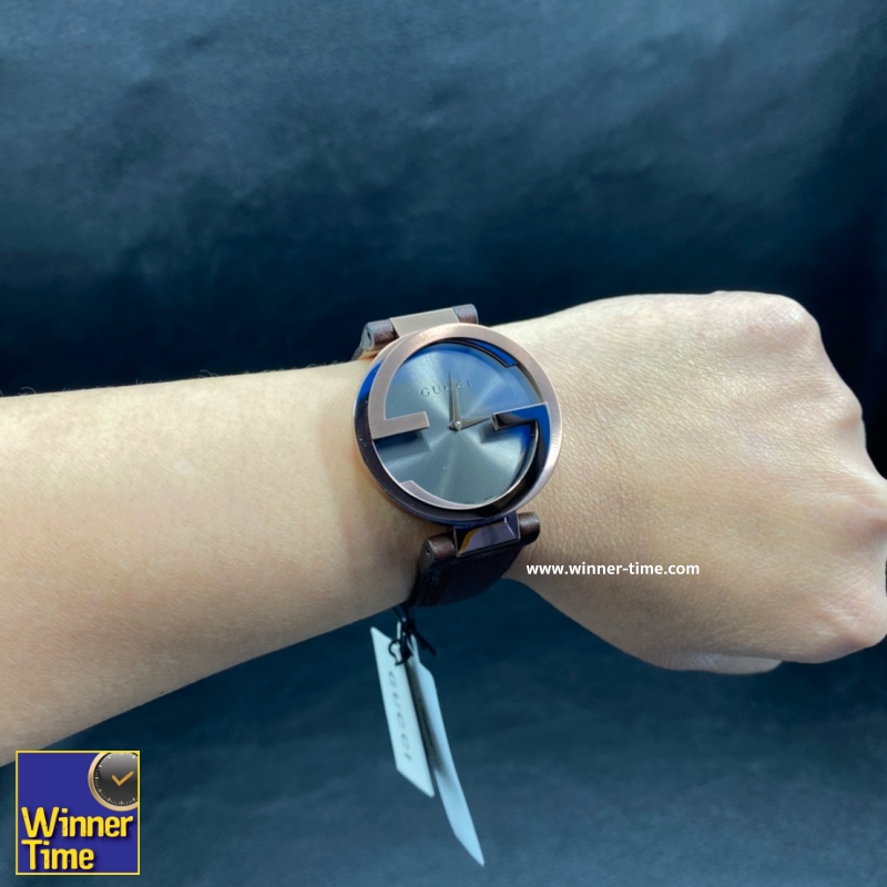นาฬิกาGucci Interlocking Brown Strap Women's Watc รุ่น YA133309