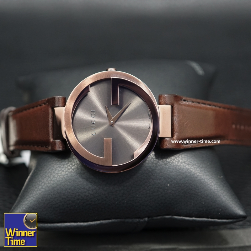 นาฬิกาGucci Interlocking Brown Strap Women's Watc รุ่น YA133309