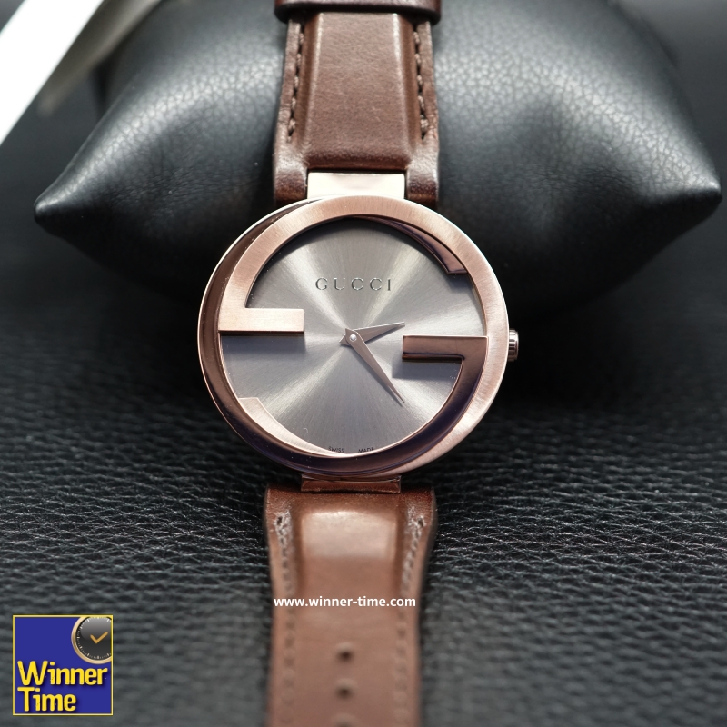 นาฬิกาGucci Interlocking Brown Strap Women's Watc รุ่น YA133309