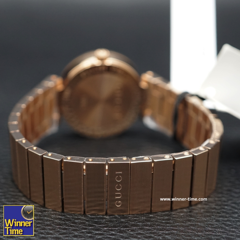 นาฬิกาGucci Interlocking Quartz Metal and Gold-Tone-Stainless-Steel Women's Watch รุ่น YA133515