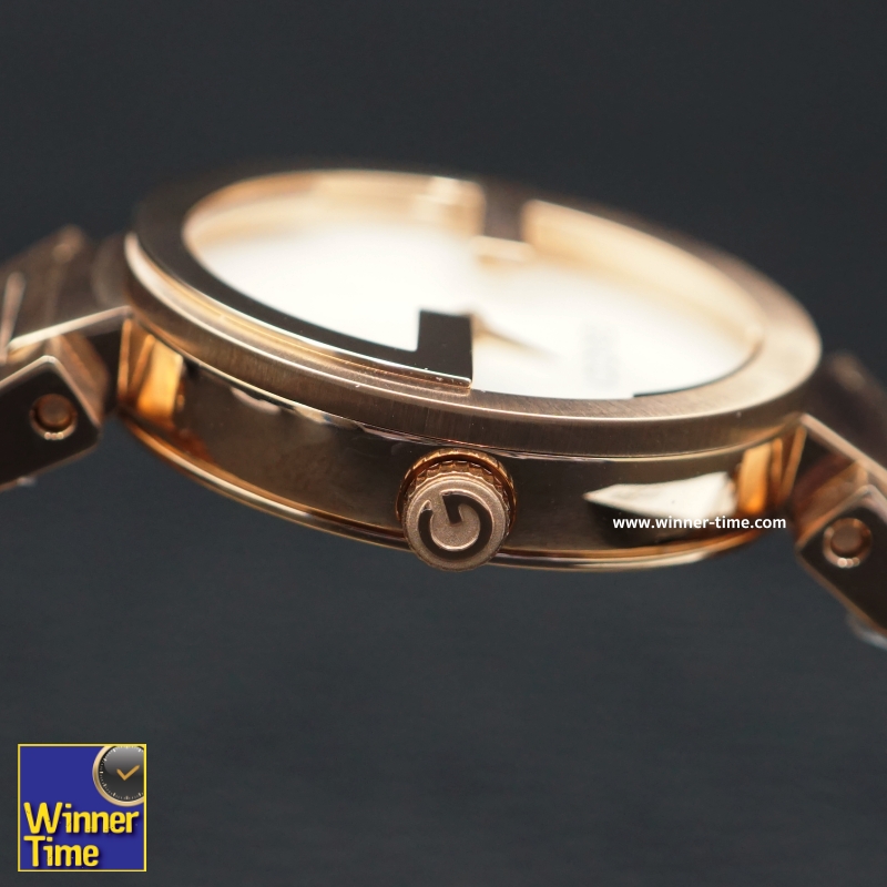 นาฬิกาGucci Interlocking Quartz Metal and Gold-Tone-Stainless-Steel Women's Watch รุ่น YA133515