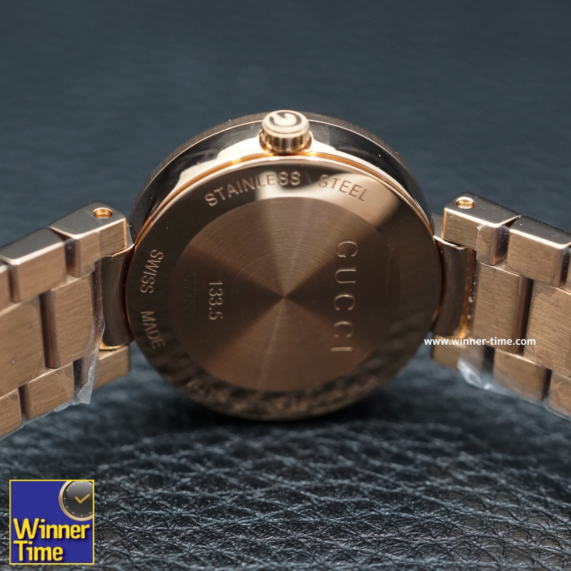 นาฬิกาGucci Interlocking Quartz Metal and Gold-Tone-Stainless-Steel Women's Watch รุ่น YA133515