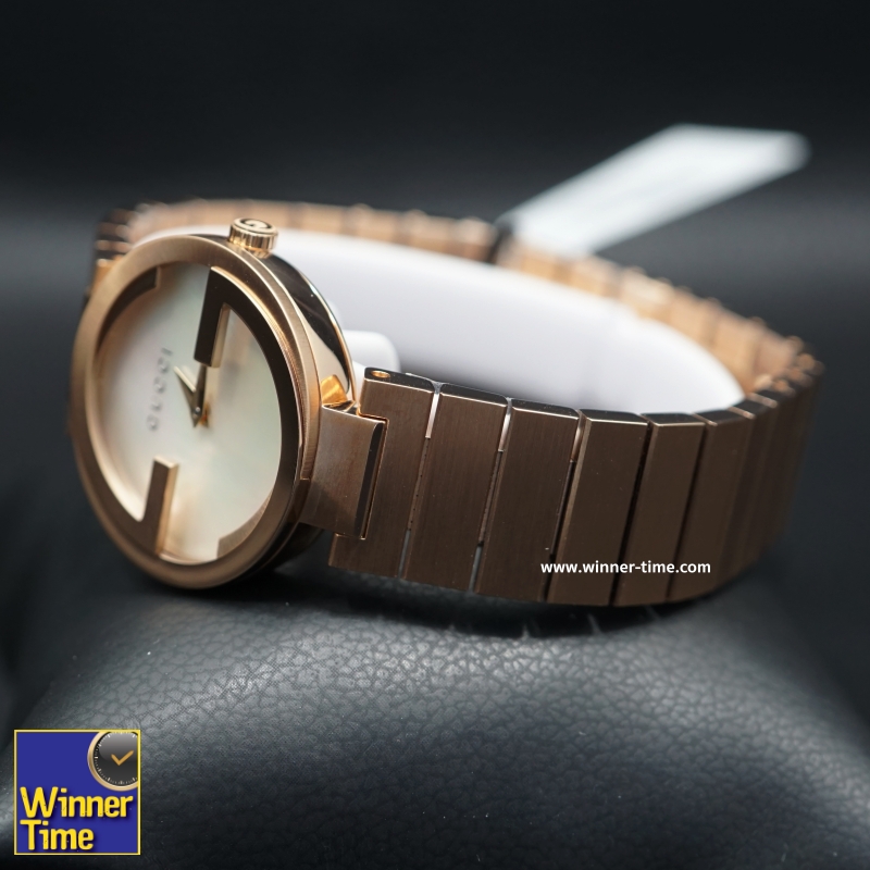 นาฬิกาGucci Interlocking Quartz Metal and Gold-Tone-Stainless-Steel Women's Watch รุ่น YA133515