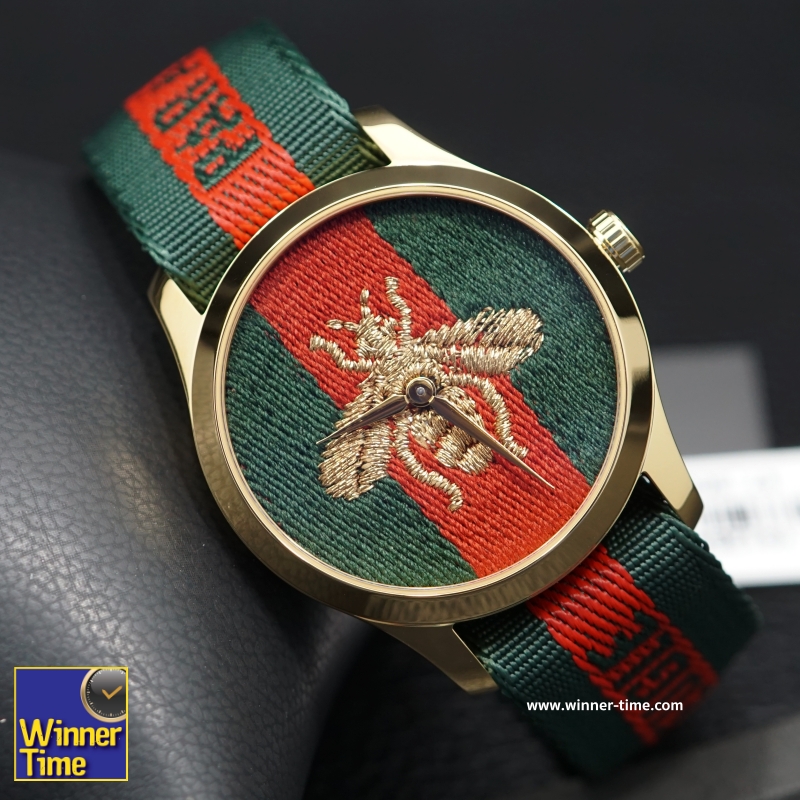 นาฬิกาGucci Unisex Nylon Dial with Embroidered Strap  One Size รุ่น YA126487A