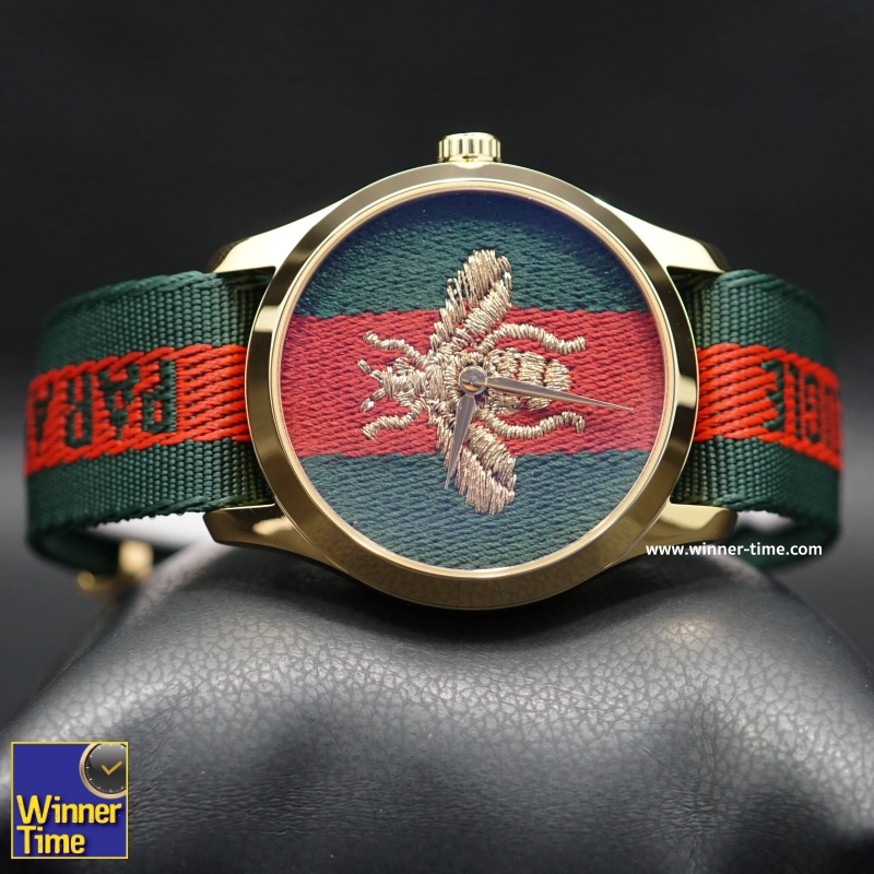 นาฬิกาGucci Unisex Nylon Dial with Embroidered Strap  One Size รุ่น YA126487A