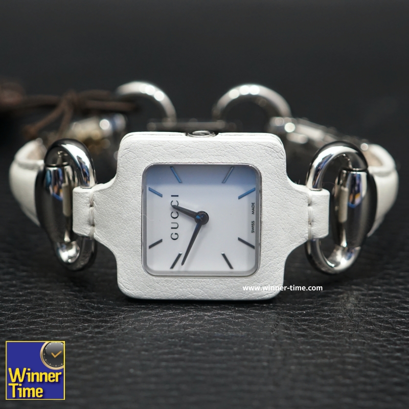 นาฬิกาGucci 1921 Series White Leather Bangle Ladies Watch รุ่น YA130404