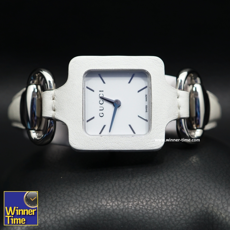 นาฬิกาGucci 1921 Series White Leather Bangle Ladies Watch รุ่น YA130404