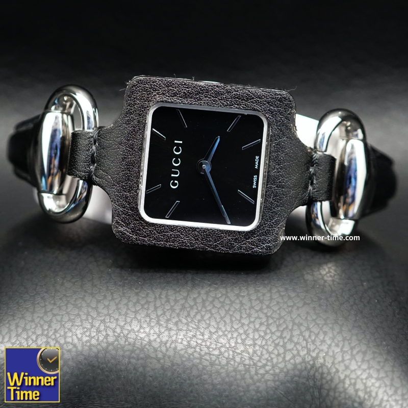 นาฬิกาGucci Women's  Stainless Steel with Black Dial Watch รุ่น YA130402