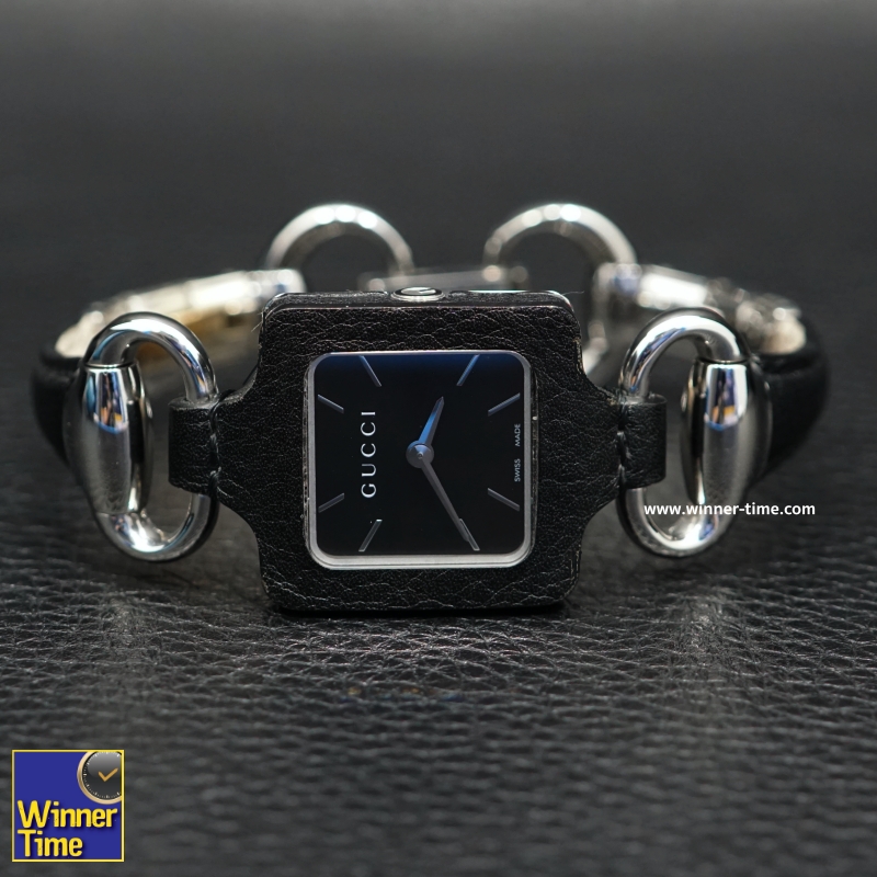 นาฬิกาGucci Women's  Stainless Steel with Black Dial Watch รุ่น YA130402