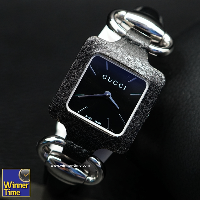 นาฬิกาGucci Women's  Stainless Steel with Black Dial Watch รุ่น YA130402