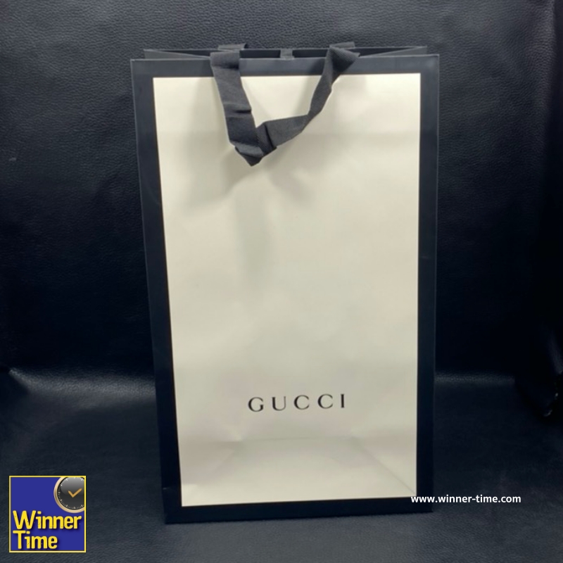 นาฬิกาGucci Women's Stainless Steel with Black Dial Watch รุ่น YA130402 นาฬิกาGucci Women's Stainless Steel with Black Dial Watch รุ่น YA130402