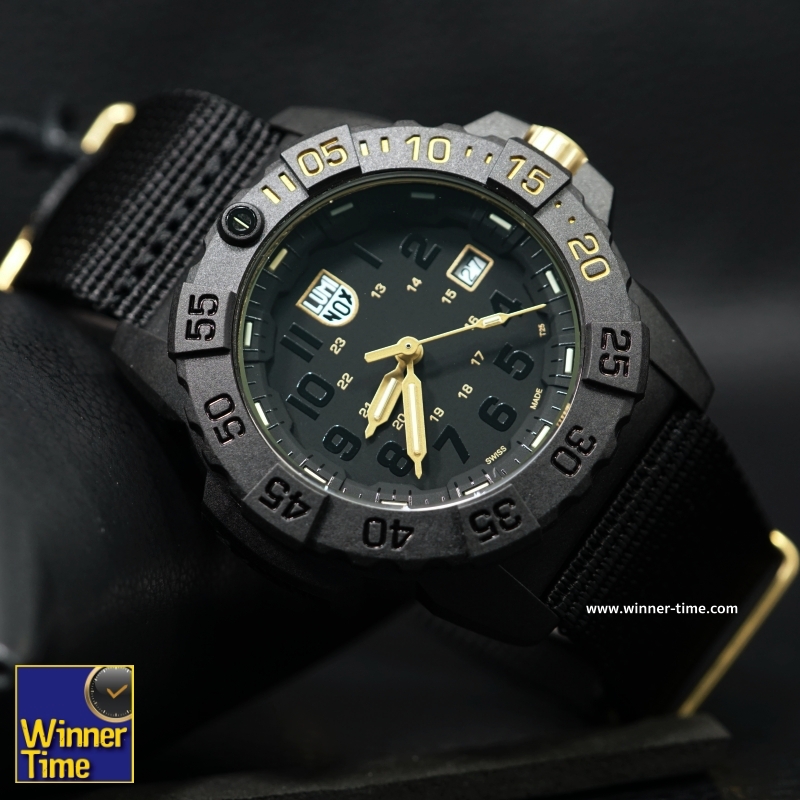 นาฬิกาLuminox Navy SEAL Colormark 3500 Series LimitedEdition (Black/Gold) รุ่น XS.3501.GOLD.SET