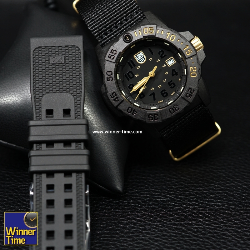 นาฬิกาLuminox Navy SEAL Colormark 3500 Series LimitedEdition (Black/Gold) รุ่น XS.3501.GOLD.SET