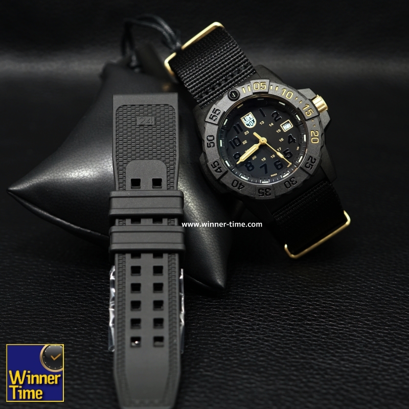 นาฬิกาLuminox Navy SEAL Colormark 3500 Series LimitedEdition (Black/Gold) รุ่น XS.3501.GOLD.SET