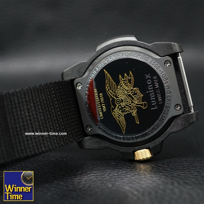 นาฬิกาLuminox Navy SEAL Colormark 3500 Series LimitedEdition (Black/Gold) รุ่น XS.3501.GOLD.SET