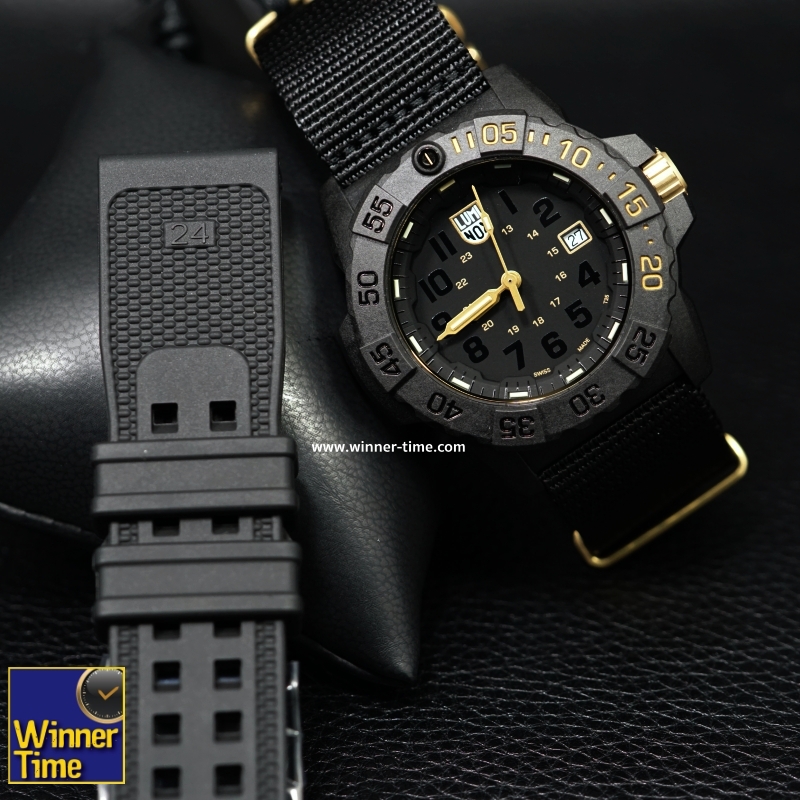 นาฬิกาLuminox Navy SEAL Colormark 3500 Series LimitedEdition (Black/Gold) รุ่น XS.3501.GOLD.SET