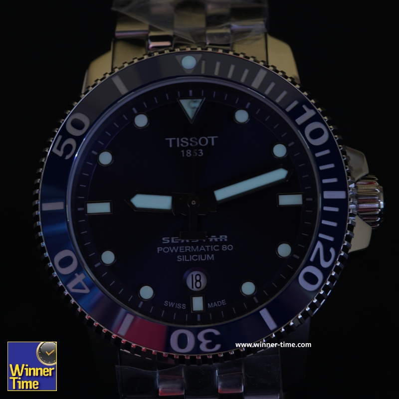 นาฬิกาTISSOT SEASTAR 1000 POWERMATIC 80 SILICIUM รุ่น T120.407.11.041.01