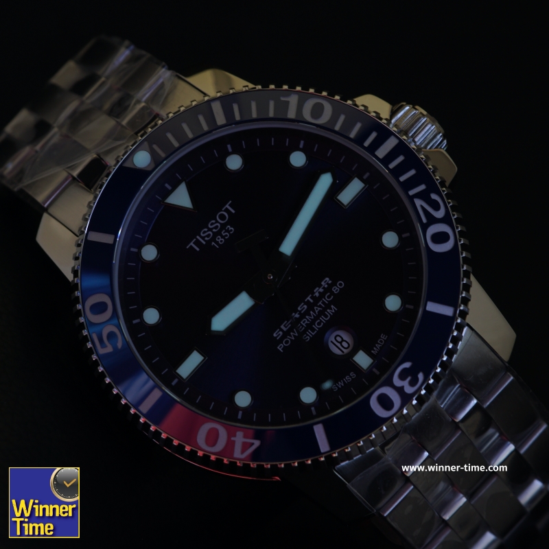 นาฬิกาTISSOT SEASTAR 1000 POWERMATIC 80 SILICIUM รุ่น T120.407.11.041.01