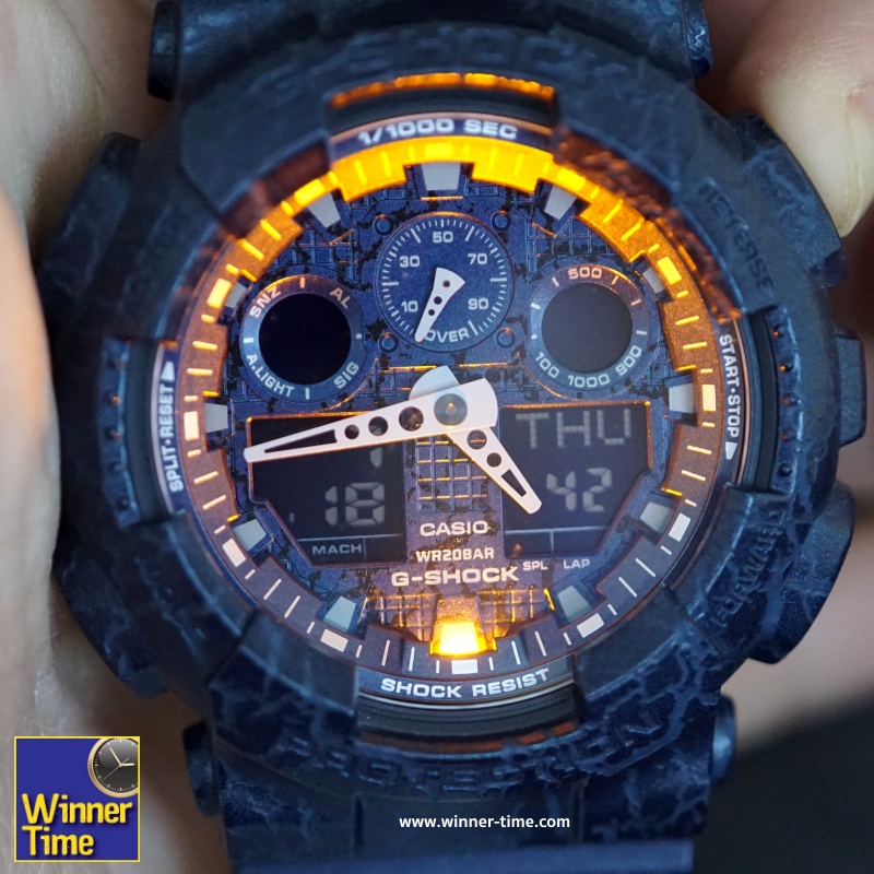 CASIO G-SHOCK นาฬิกาข้อมือผู้ชาย สายเรซิ่น รุ่น Limited Edition GA-100CG-2ADR
