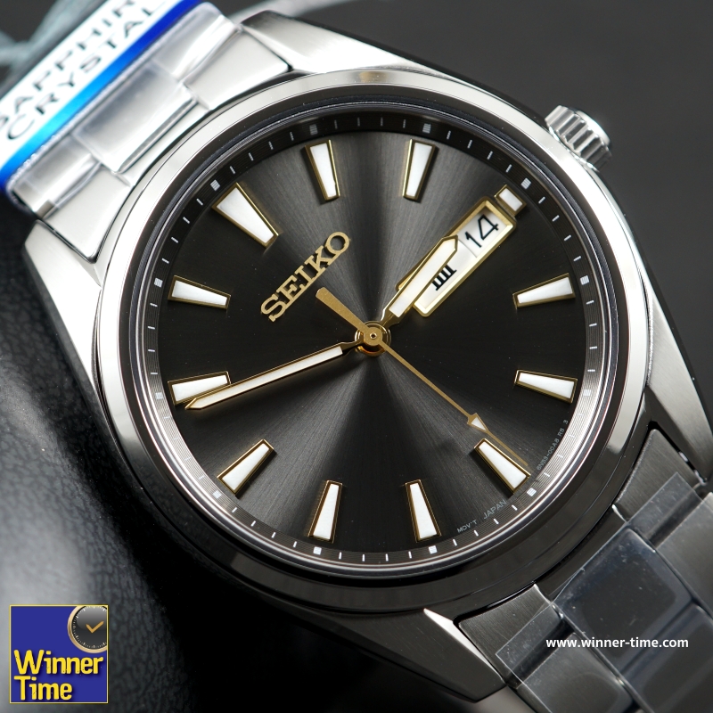 นาฬิกาSEIKO QUARTZ SAPPHIRE รุ่น SUR343P1,SUR343P,SUR343