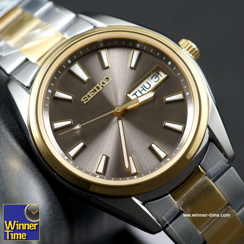 นาฬิกาSEIKO QUARTZ SAPPHIRE รุ่น SUR348P1 (BOY SIZE)