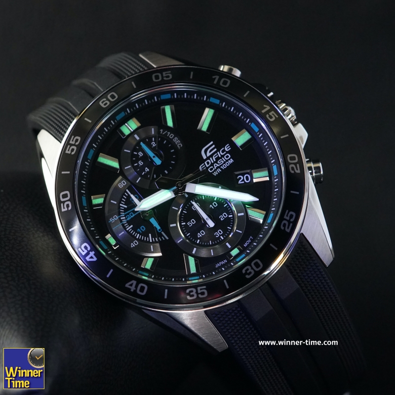 นาฬิกาCASIO EDIFICE โครโนกราฟมาตรฐาน รุ่น EFV-550P-1AV,EFV-550P-1A