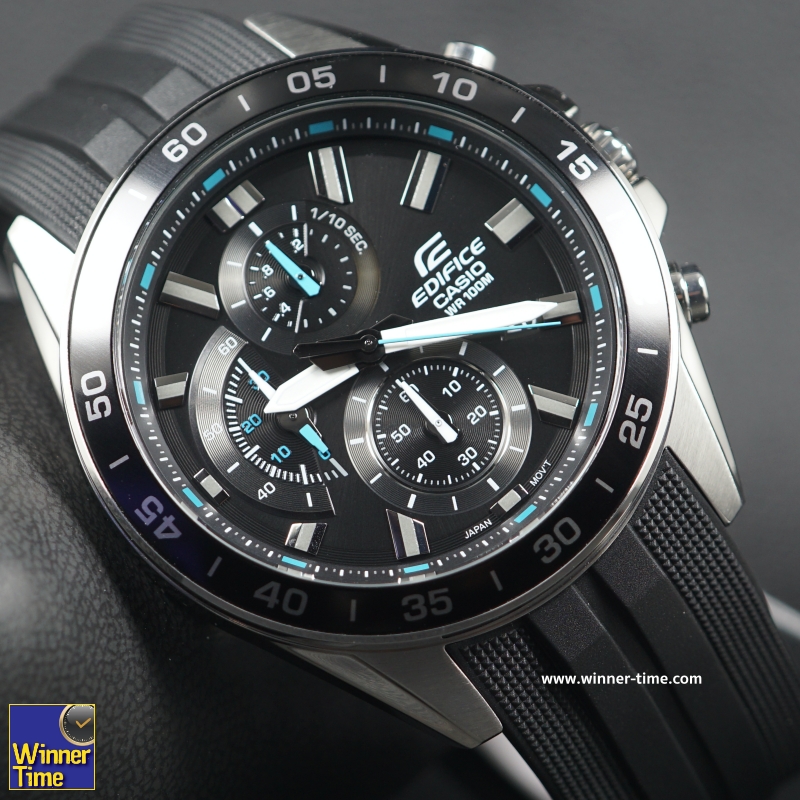 นาฬิกาCASIO EDIFICE โครโนกราฟมาตรฐาน รุ่น EFV-550P-1AV,EFV-550P-1A