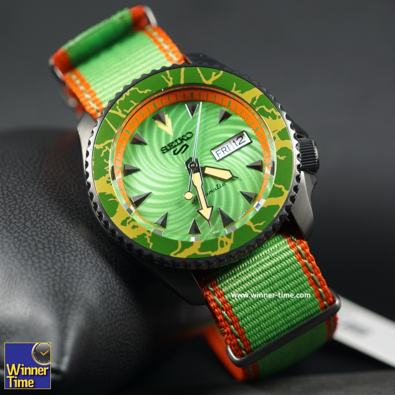 นาฬิกาSeiko 5 Sports Street Fighter V Limited Edition BLANKA Model รุ่น SRPF23K1,SRPF23K,SRPF23