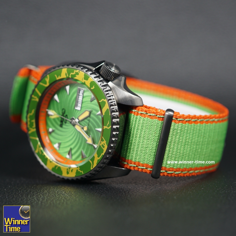 นาฬิกาSeiko 5 Sports Street Fighter V Limited Edition BLANKA Model รุ่น SRPF23K1,SRPF23K,SRPF23