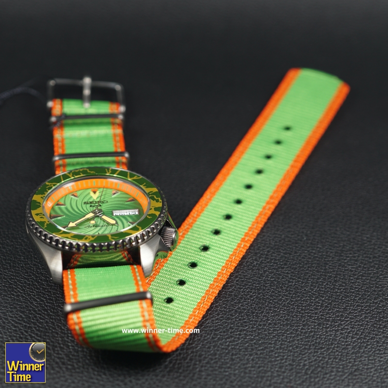 นาฬิกาSeiko 5 Sports Street Fighter V Limited Edition BLANKA Model รุ่น SRPF23K1,SRPF23K,SRPF23