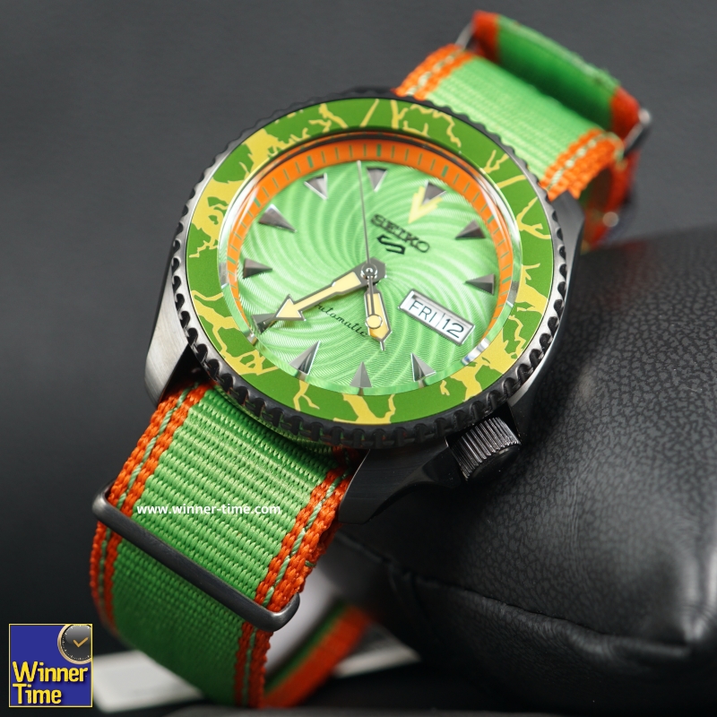นาฬิกาSeiko 5 Sports Street Fighter V Limited Edition BLANKA Model รุ่น SRPF23K1,SRPF23K,SRPF23