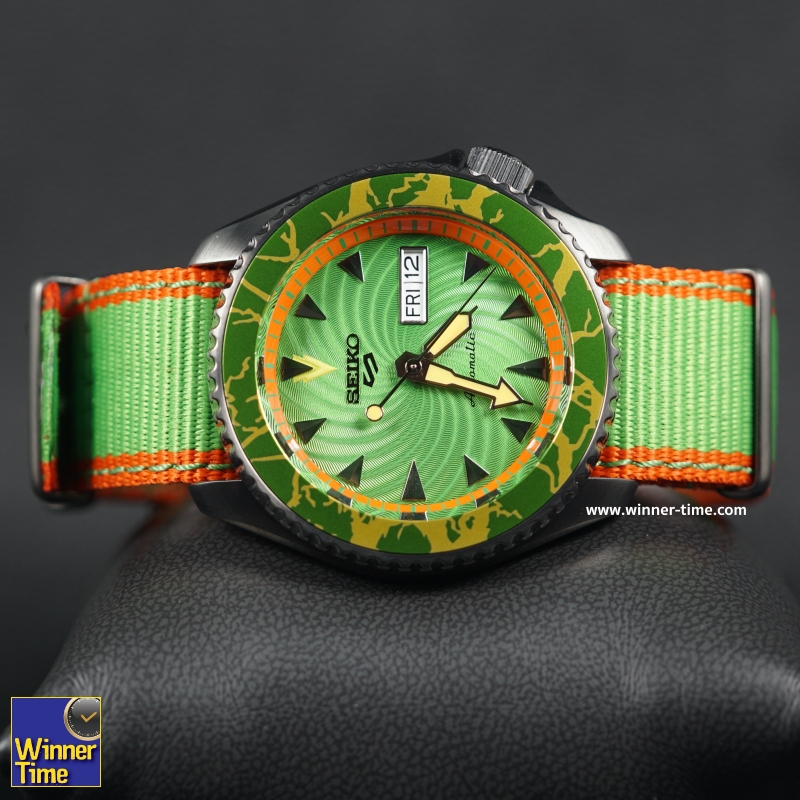 นาฬิกาSeiko 5 Sports Street Fighter V Limited Edition BLANKA Model รุ่น SRPF23K1,SRPF23K,SRPF23