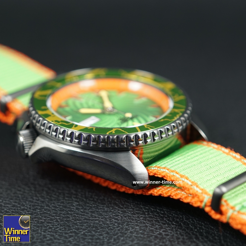 นาฬิกาSeiko 5 Sports Street Fighter V Limited Edition BLANKA Model รุ่น SRPF23K1,SRPF23K,SRPF23