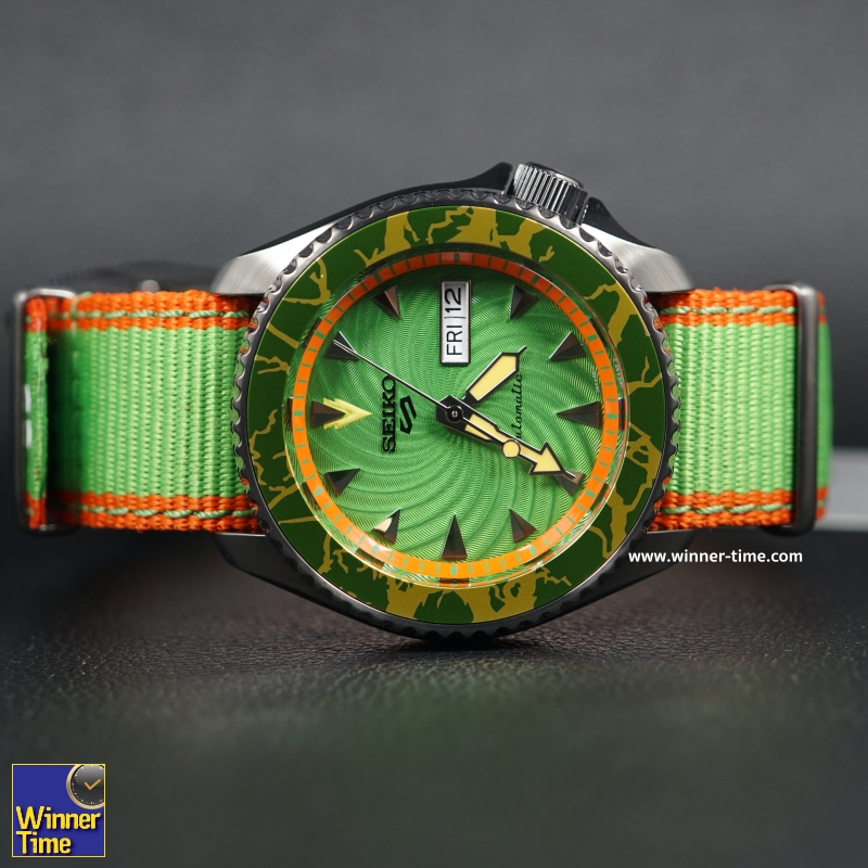 นาฬิกาSeiko 5 Sports Street Fighter V Limited Edition BLANKA Model รุ่น SRPF23K1,SRPF23K,SRPF23