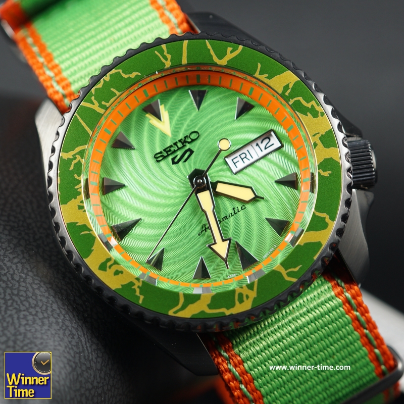 นาฬิกาSeiko 5 Sports Street Fighter V Limited Edition BLANKA Model รุ่น SRPF23K1,SRPF23K,SRPF23