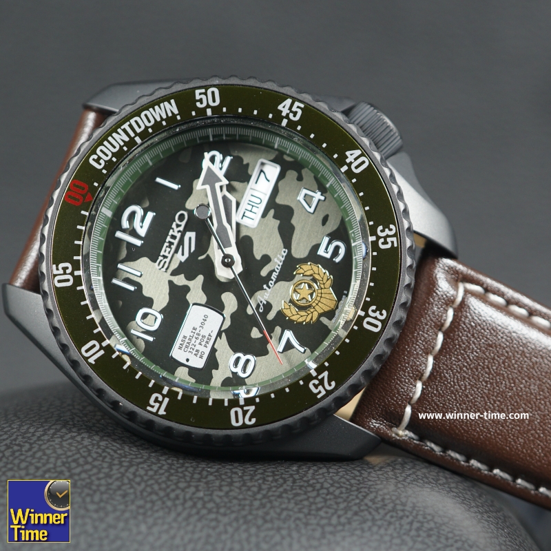 นาฬิกาSeiko 5 Sports Street Fighter V Limited Edition GUILE Model รุ่น SRPF21K1,SRPF21K,SRPF21