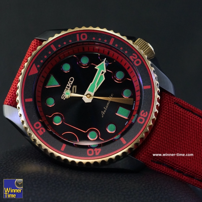 นาฬิกาSeiko 5 Sports Street Fighter V Limited Edition KEN Model รุ่น SRPF20K1,SRPF20K,SRPF20