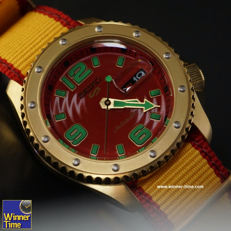 ฬิกาSeiko 5 Sports Street Fighter V Limited Edition ZANGIEF Model รุ่น SRPF24K1, SRPF24K, SRPF24