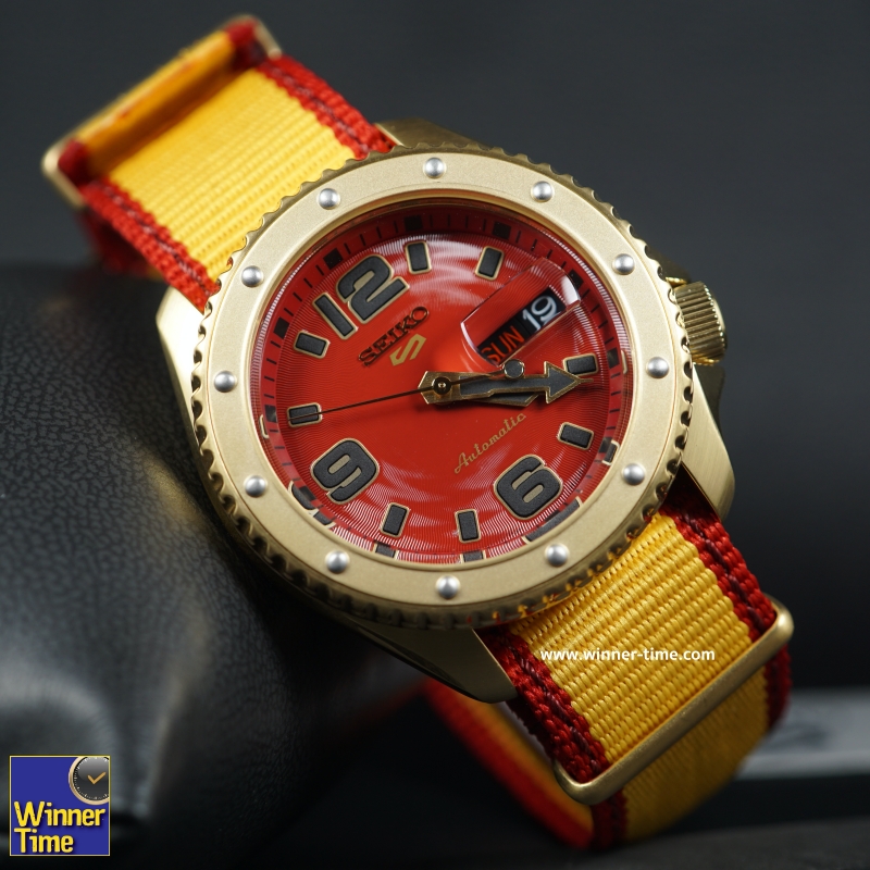 ฬิกาSeiko 5 Sports Street Fighter V Limited Edition ZANGIEF Model รุ่น SRPF24K1, SRPF24K, SRPF24