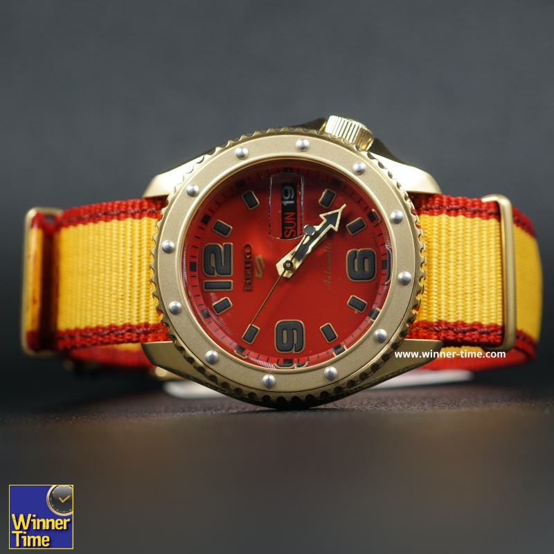 ฬิกาSeiko 5 Sports Street Fighter V Limited Edition ZANGIEF Model รุ่น SRPF24K1, SRPF24K, SRPF24