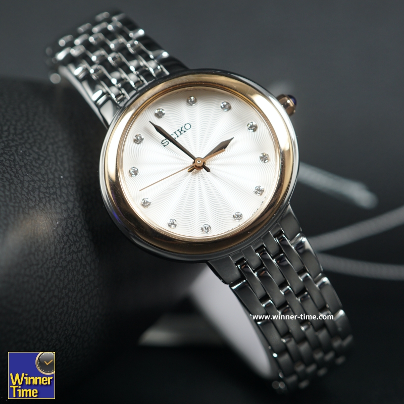 นาฬิกาSeiko WomenSilver Stainless-Steel Japanese Quartz Dress Watch รุ่น SRZ502P1,SRZ502P,SRZ502 