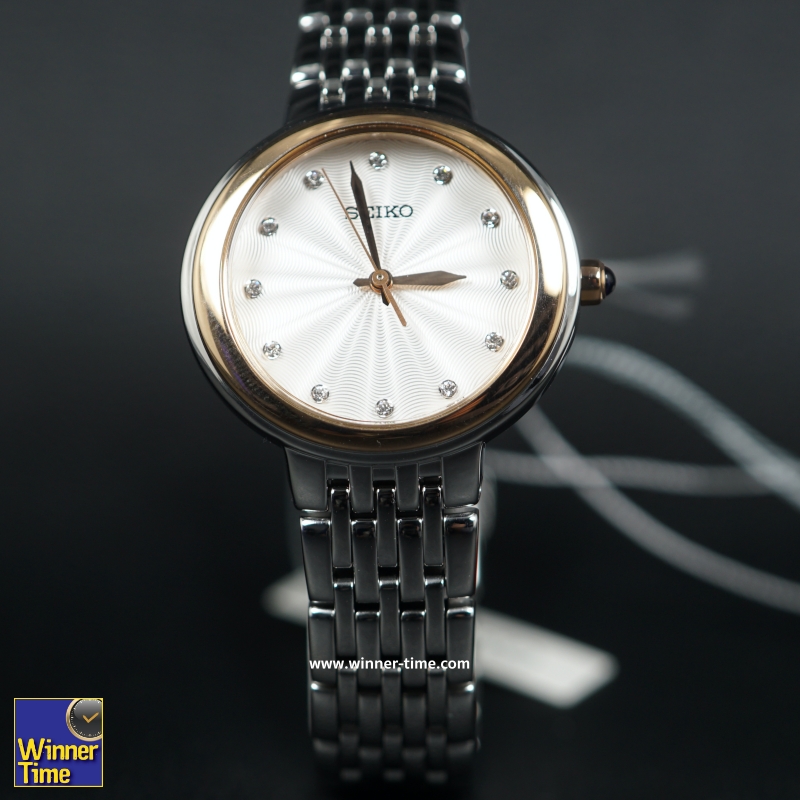 นาฬิกาSeiko WomenSilver Stainless-Steel Japanese Quartz Dress Watch รุ่น SRZ502P1,SRZ502P,SRZ502 
